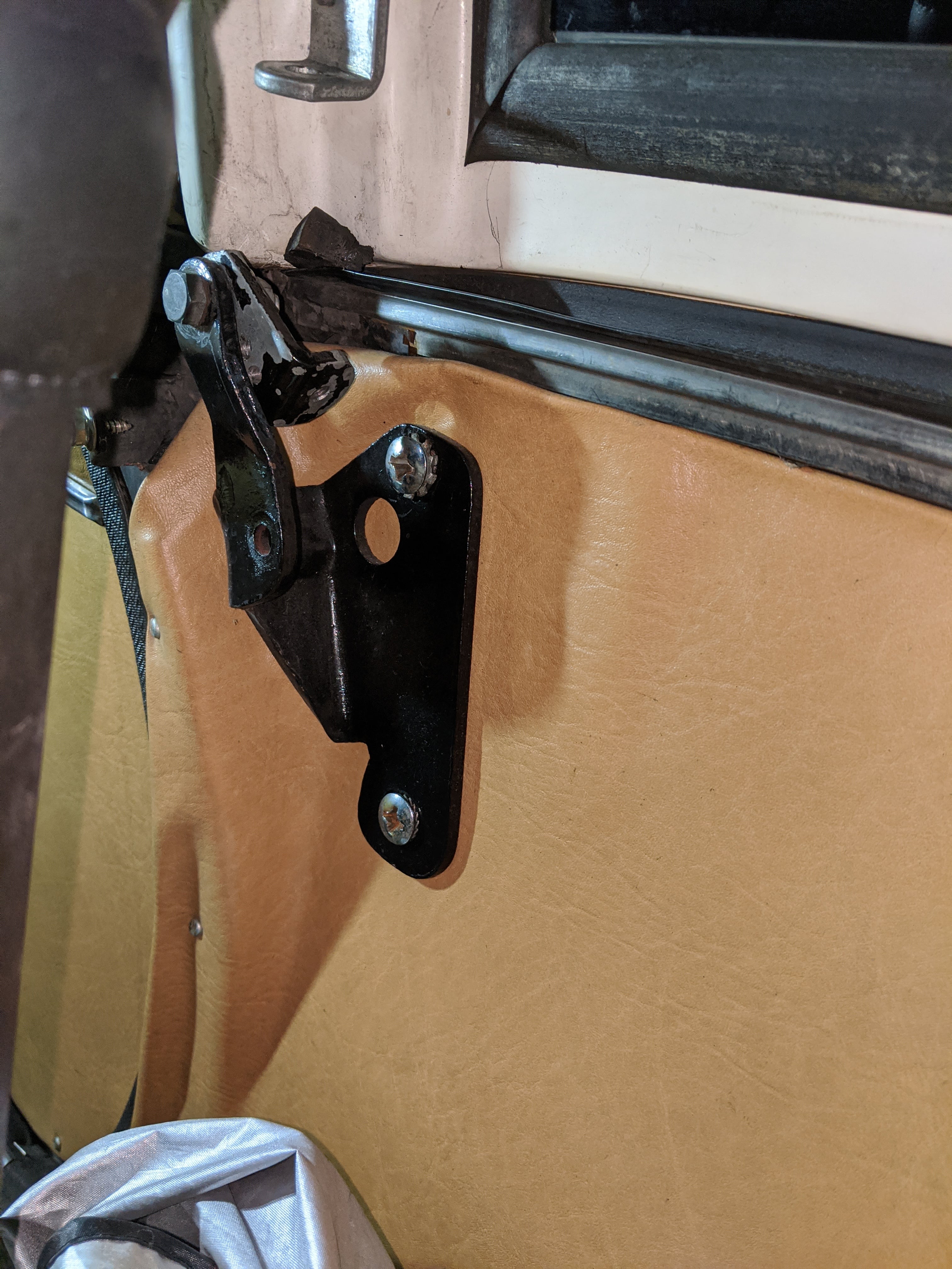 Existing soft top mounting bracket