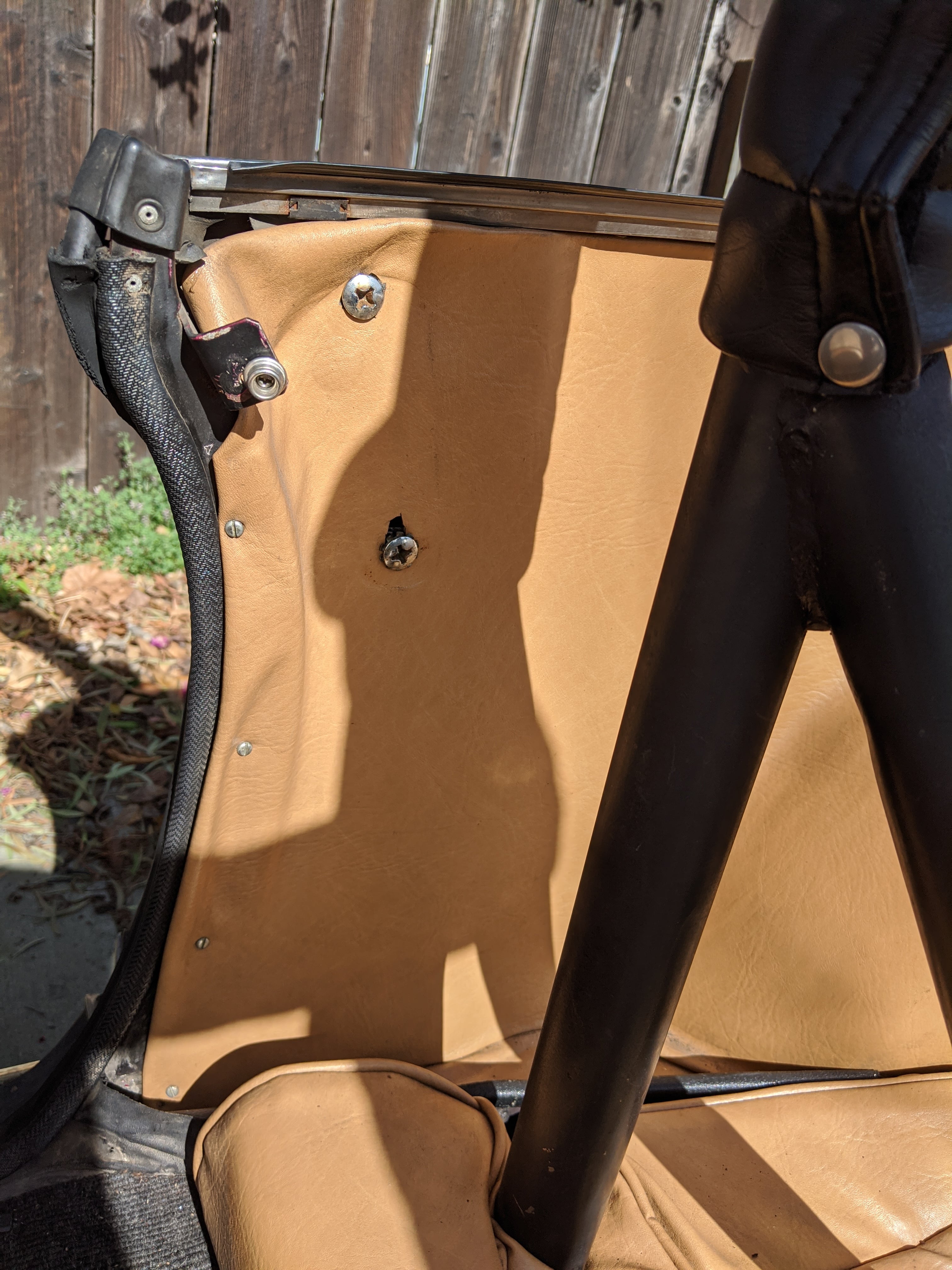 Existing mounting bracket removed