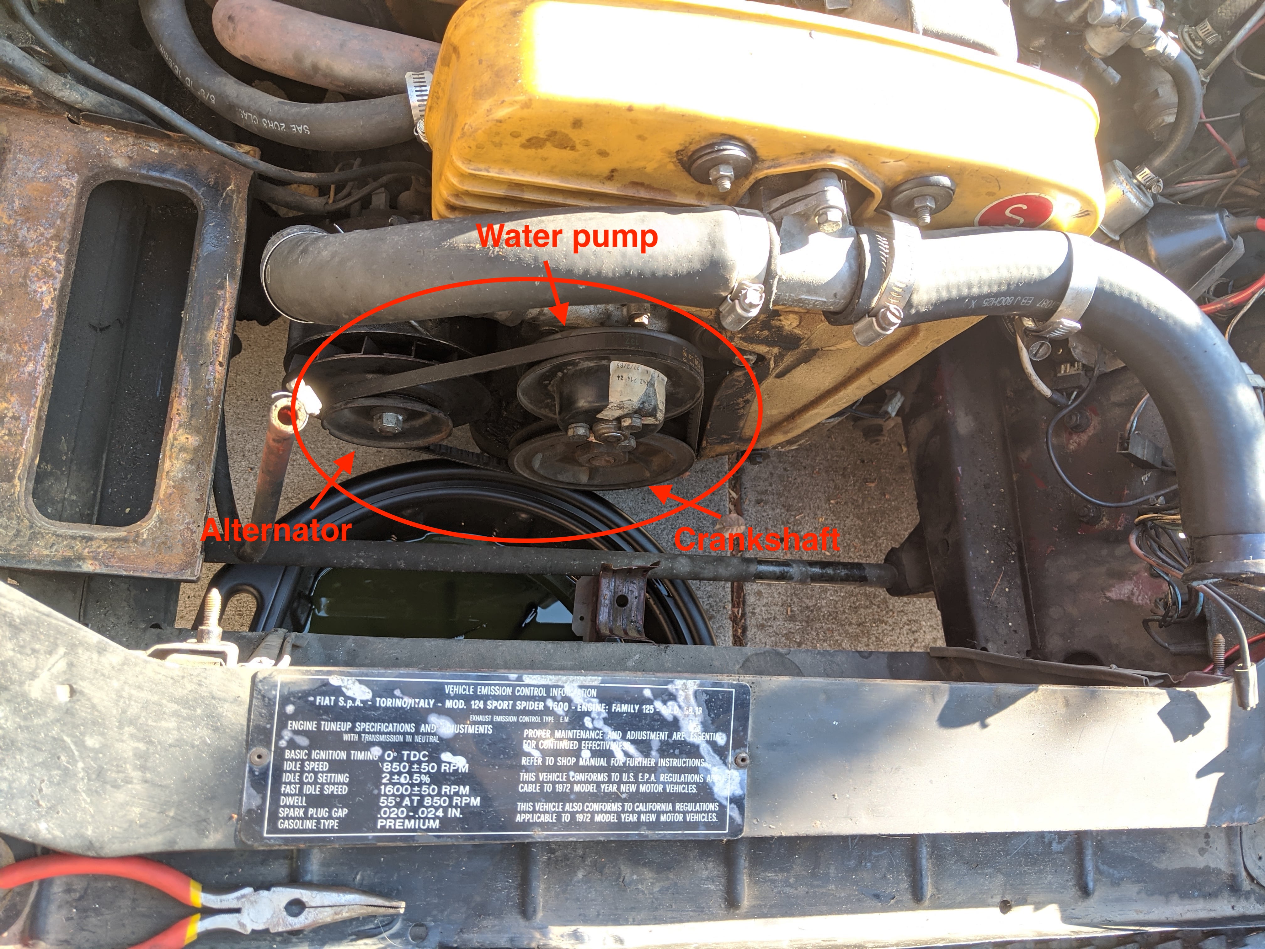 Serpentine belt and peripherals