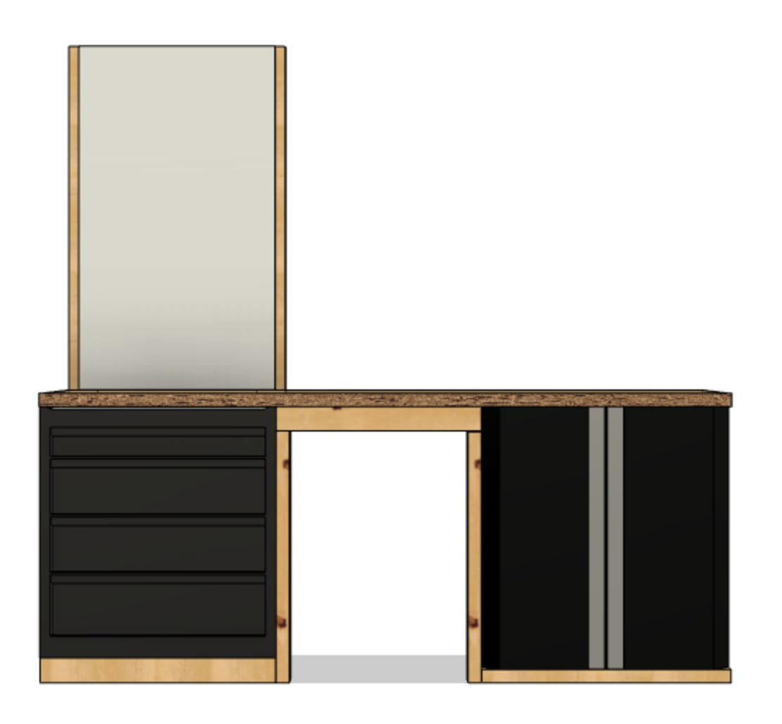 Workbench rendering, front